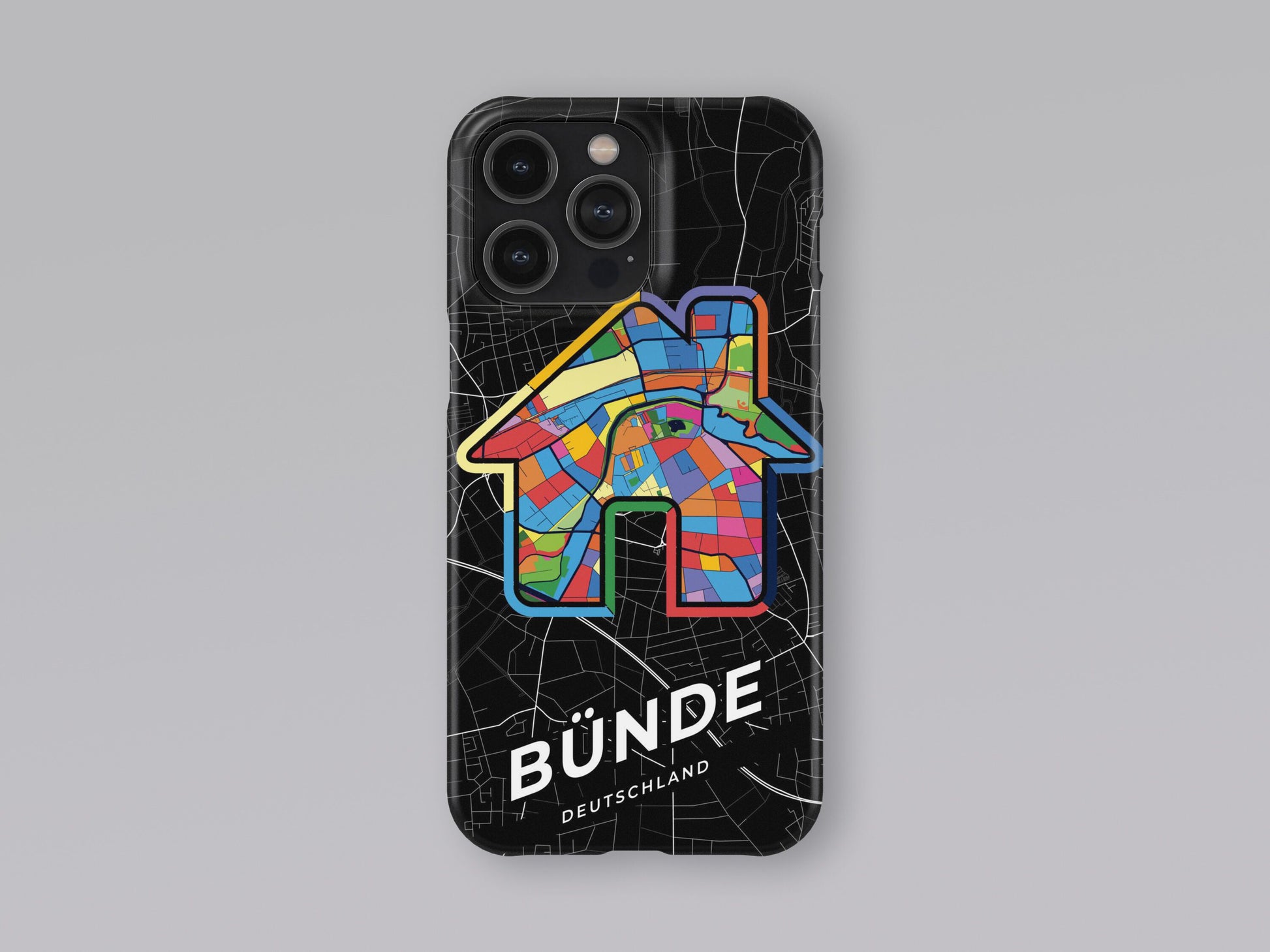 Bünde Deutschland slim phone case with colorful icon. Birthday, wedding or housewarming gift. Couple match cases. 3