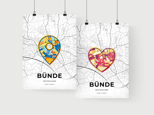 Bunde Germany art print for couples