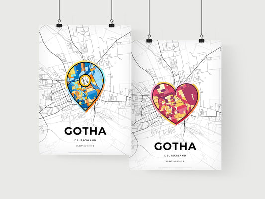 Gotha Germany art print for couples