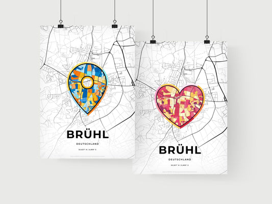 Bruhl Germany art print for couples
