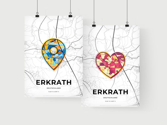 Erkrath Germany art print for couples