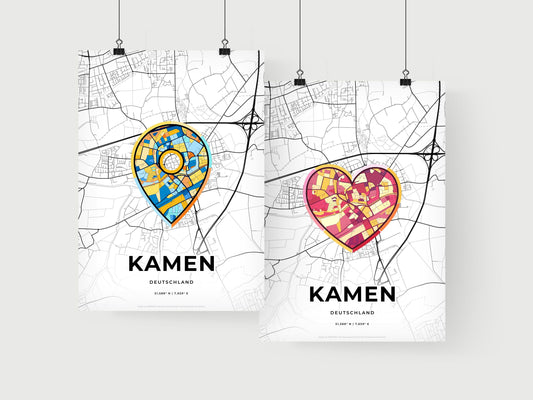 Kamen Germany art print for couples