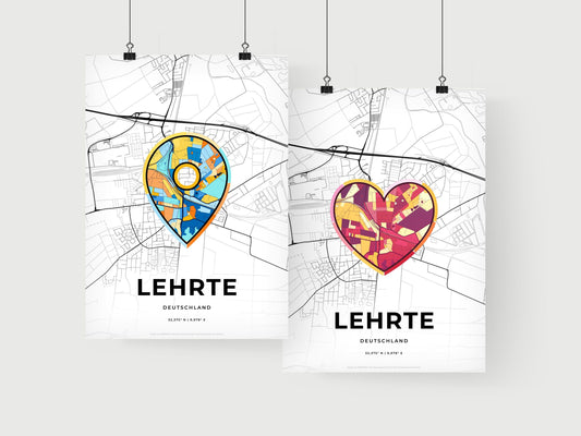 Lehrte Germany art print for couples