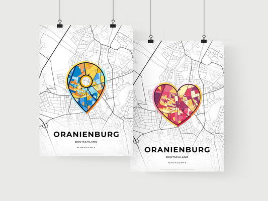 Oranienburg Germany art print for couples