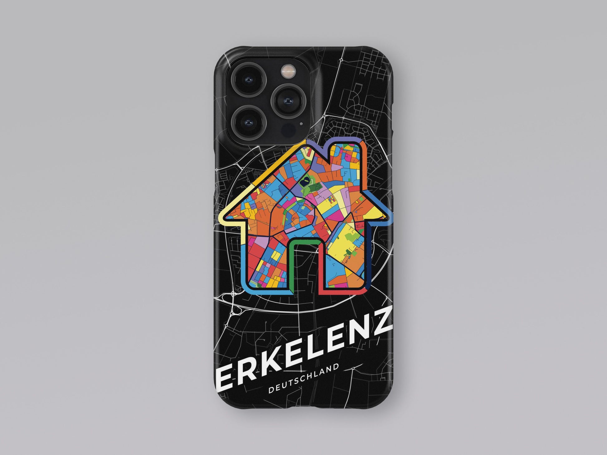 Erkelenz Deutschland slim phone case with colorful icon. Birthday, wedding or housewarming gift. Couple match cases. 3