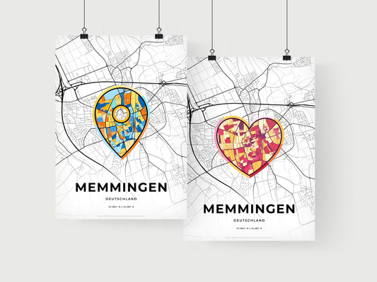Memmingen Germany art print for couples