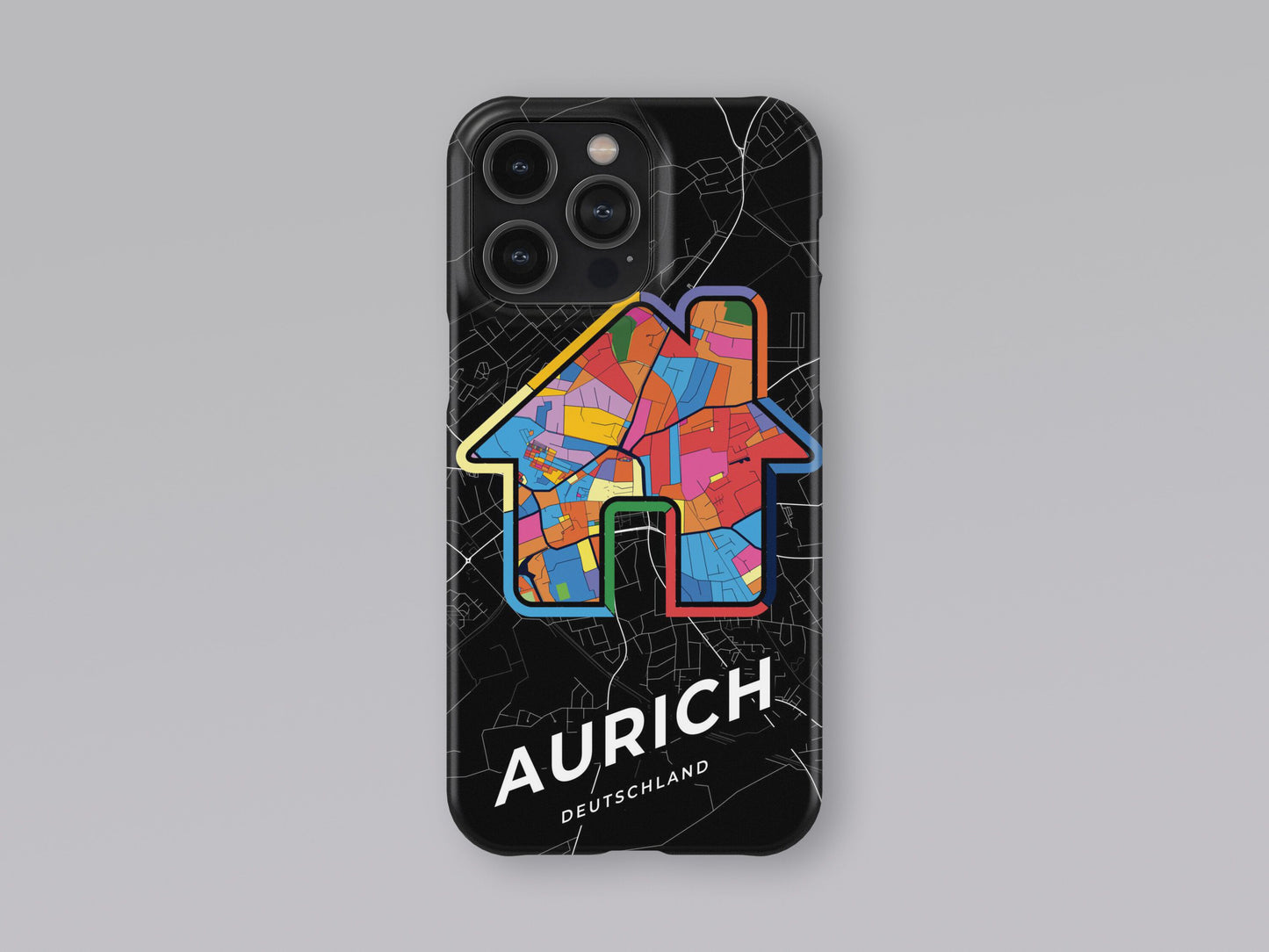 Aurich Deutschland slim phone case with colorful icon. Birthday, wedding or housewarming gift. Couple match cases. 3
