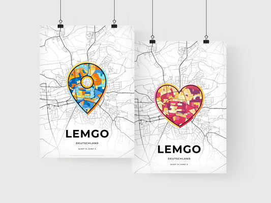 Lemgo Germany art print for couples