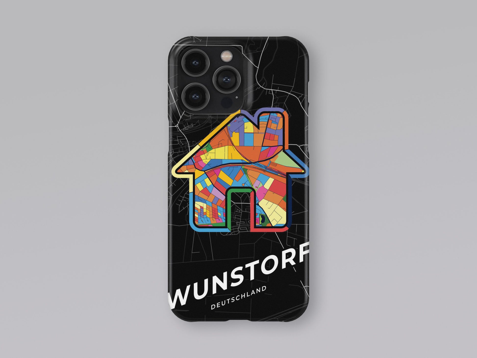 Wunstorf Deutschland slim phone case with colorful icon 3