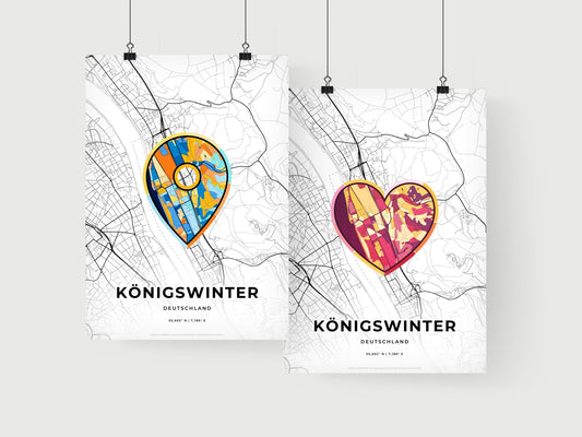 Konigswinter Germany art print for couples
