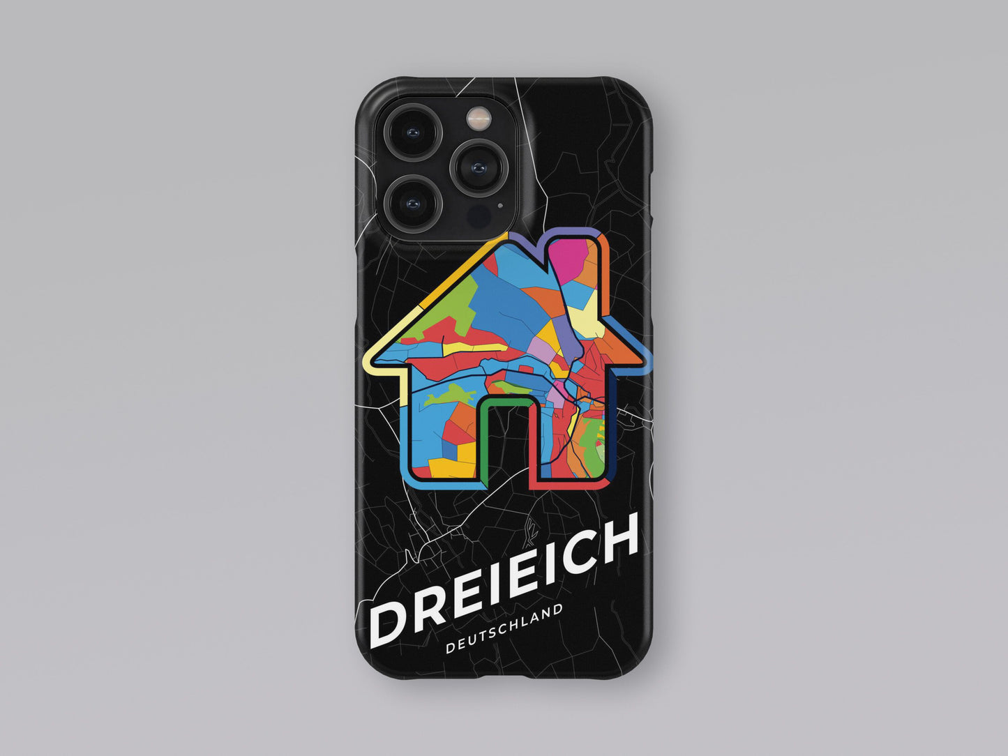 Dreieich Deutschland slim phone case with colorful icon. Birthday, wedding or housewarming gift. Couple match cases. 3