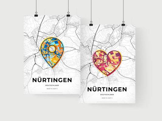 Nurtingen Germany art print for couples