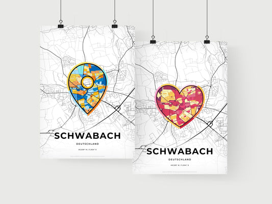 Schwabach Germany art print for couples
