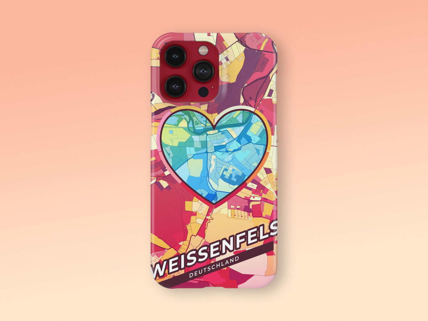 Weissenfels Deutschland slim phone case with colorful icon 2