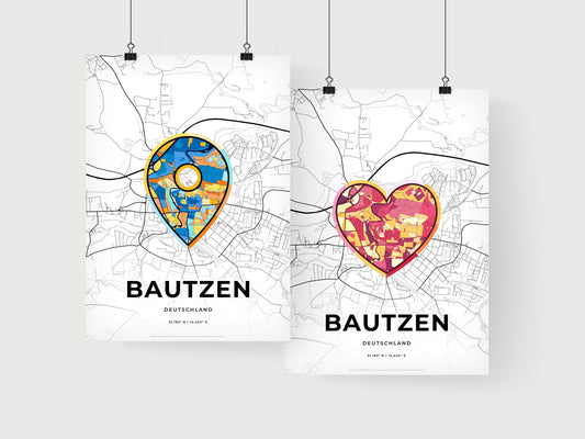 Bautzen Germany art print for couples