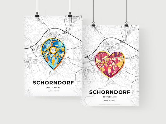Schorndorf Germany art print for couples