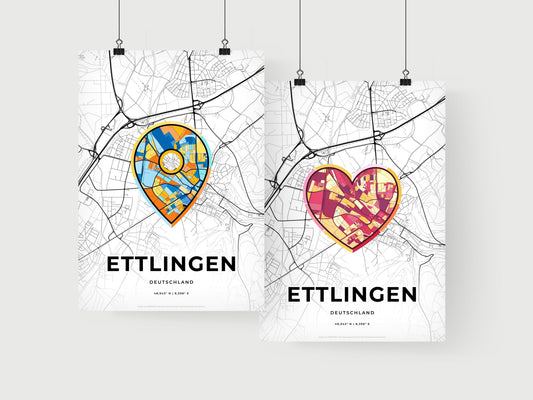 Ettlingen Germany art print for couples