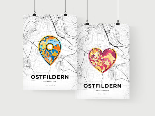 Ostfildern Germany art print for couples
