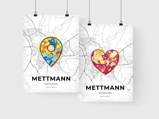Mettmann Germany art print for couples