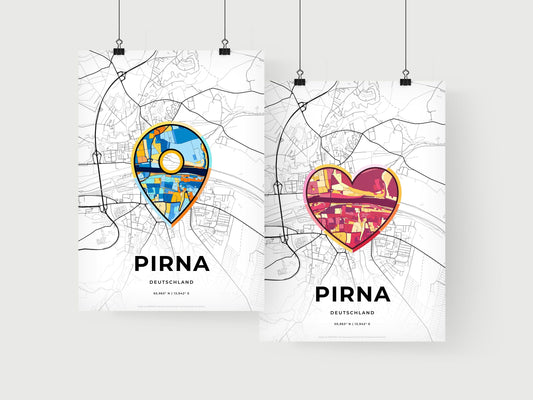 Pirna Germany art print for couples