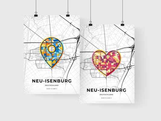 Neu-Isenburg Germany art print for couples