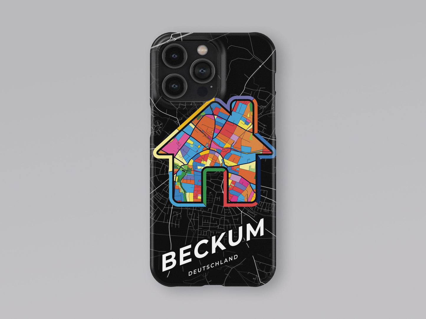 Beckum Deutschland slim phone case with colorful icon. Birthday, wedding or housewarming gift. Couple match cases. 3