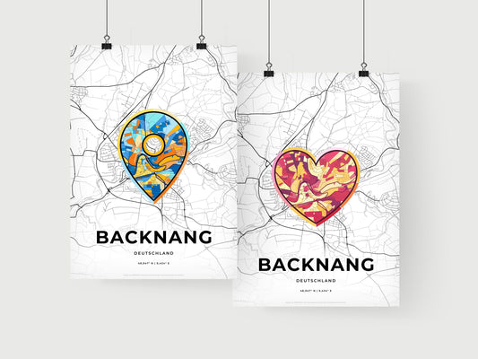 Backnang Germany art print for couples