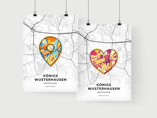 Konigs Wusterhausen Germany art print for couples