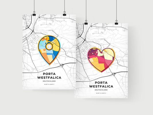 Porta Westfalica Germany art print for couples