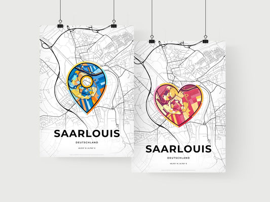 Saarlouis Germany art print for couples