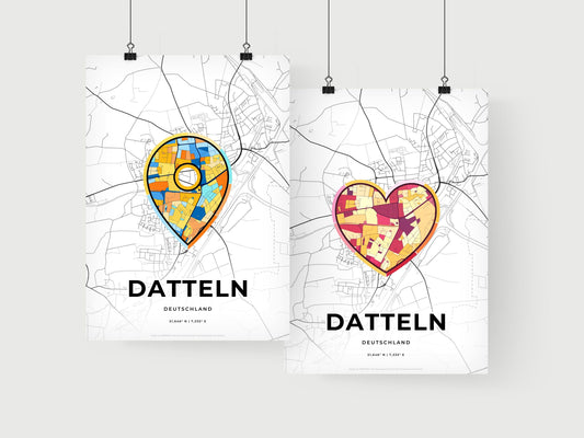 Datteln Germany art print for couples
