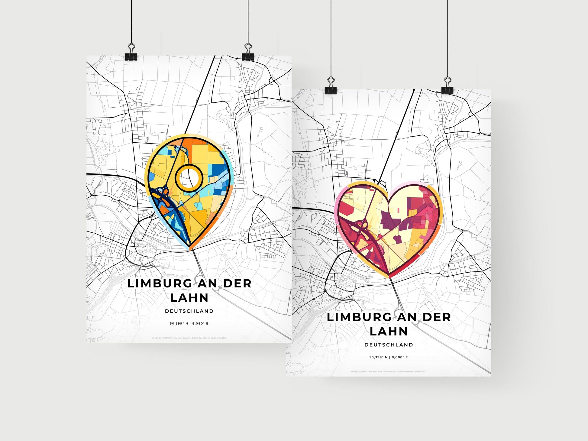 Limburg An Der Lahn Germany art print for couples