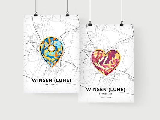 Winsen (Luhe) Germany art print for couples