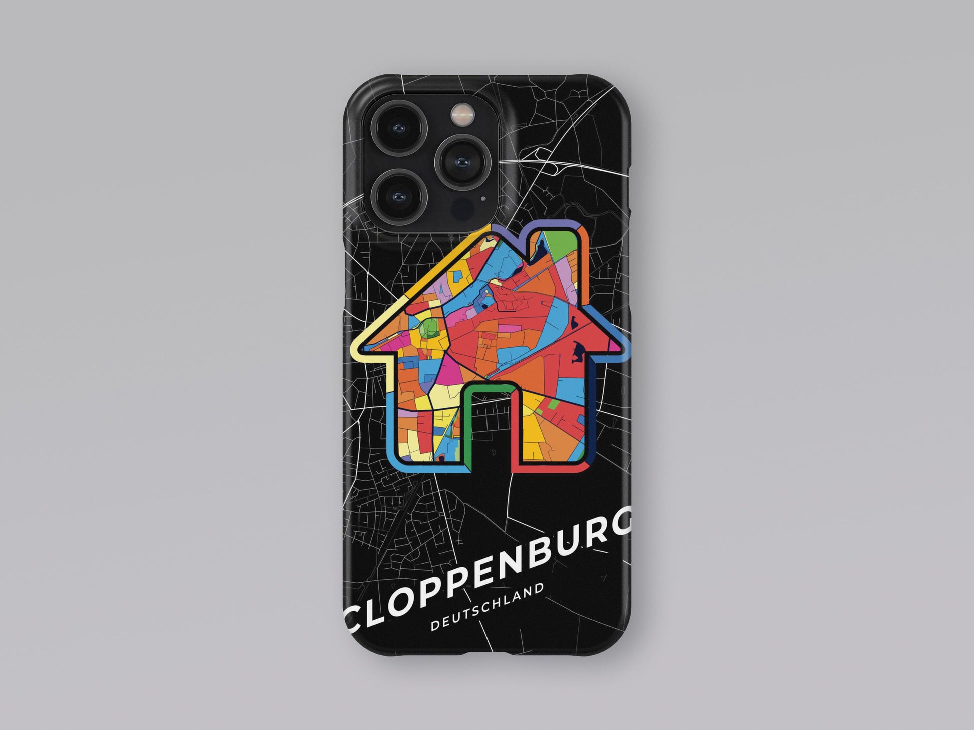 Cloppenburg Deutschland slim phone case with colorful icon. Birthday, wedding or housewarming gift. Couple match cases. 3