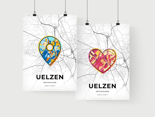 Uelzen Germany art print for couples