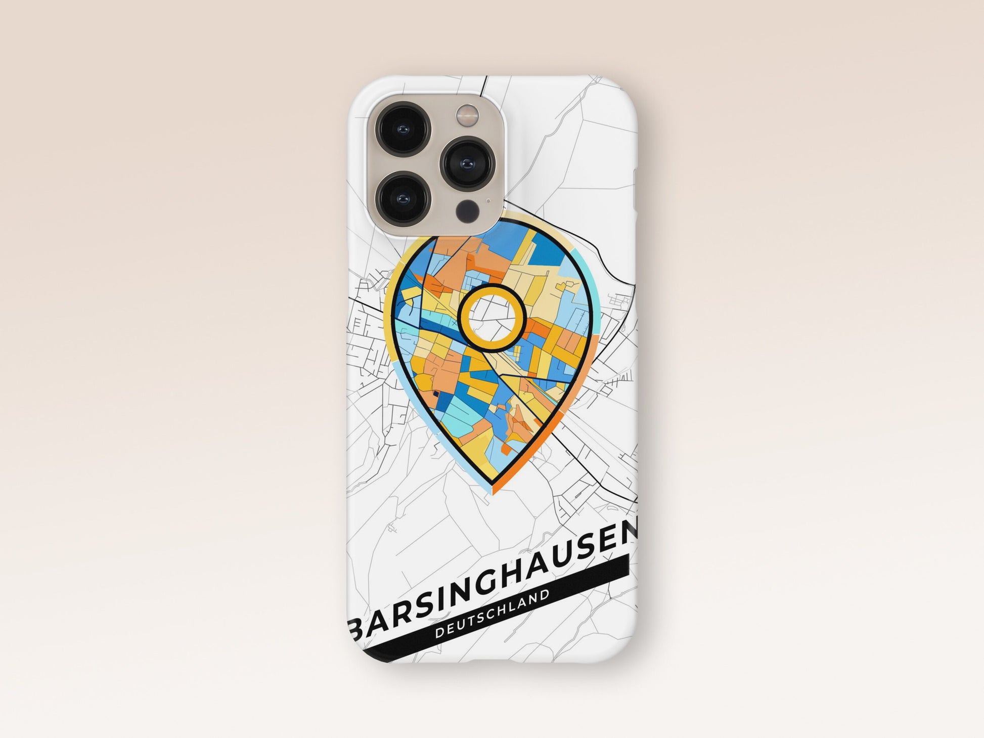 Barsinghausen Deutschland slim phone case with colorful icon. Birthday, wedding or housewarming gift. Couple match cases. 1