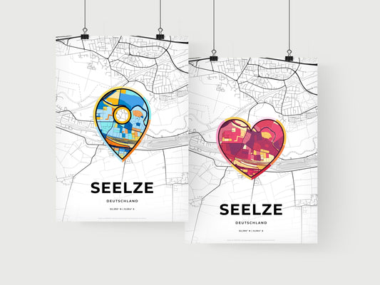 Seelze Germany art print for couples