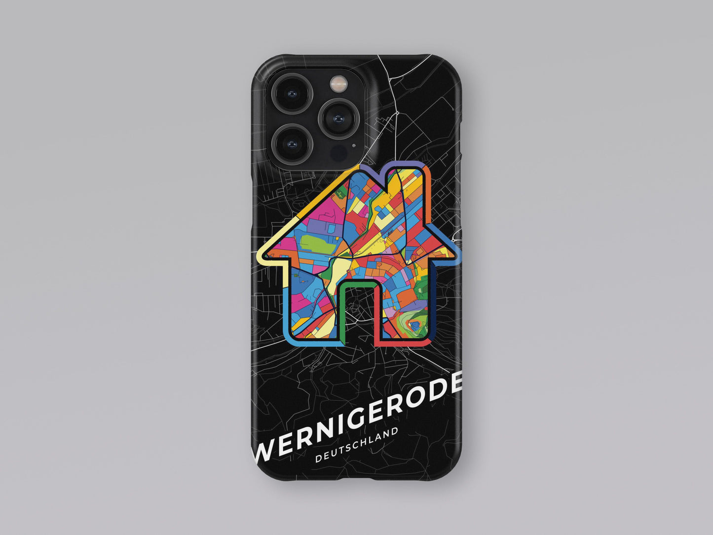Wernigerode Deutschland slim phone case with colorful icon 3