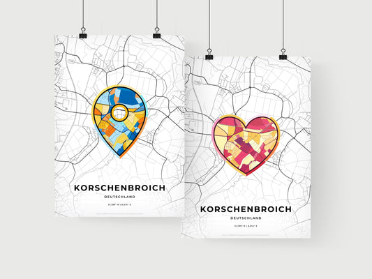 Korschenbroich Germany art print for couples