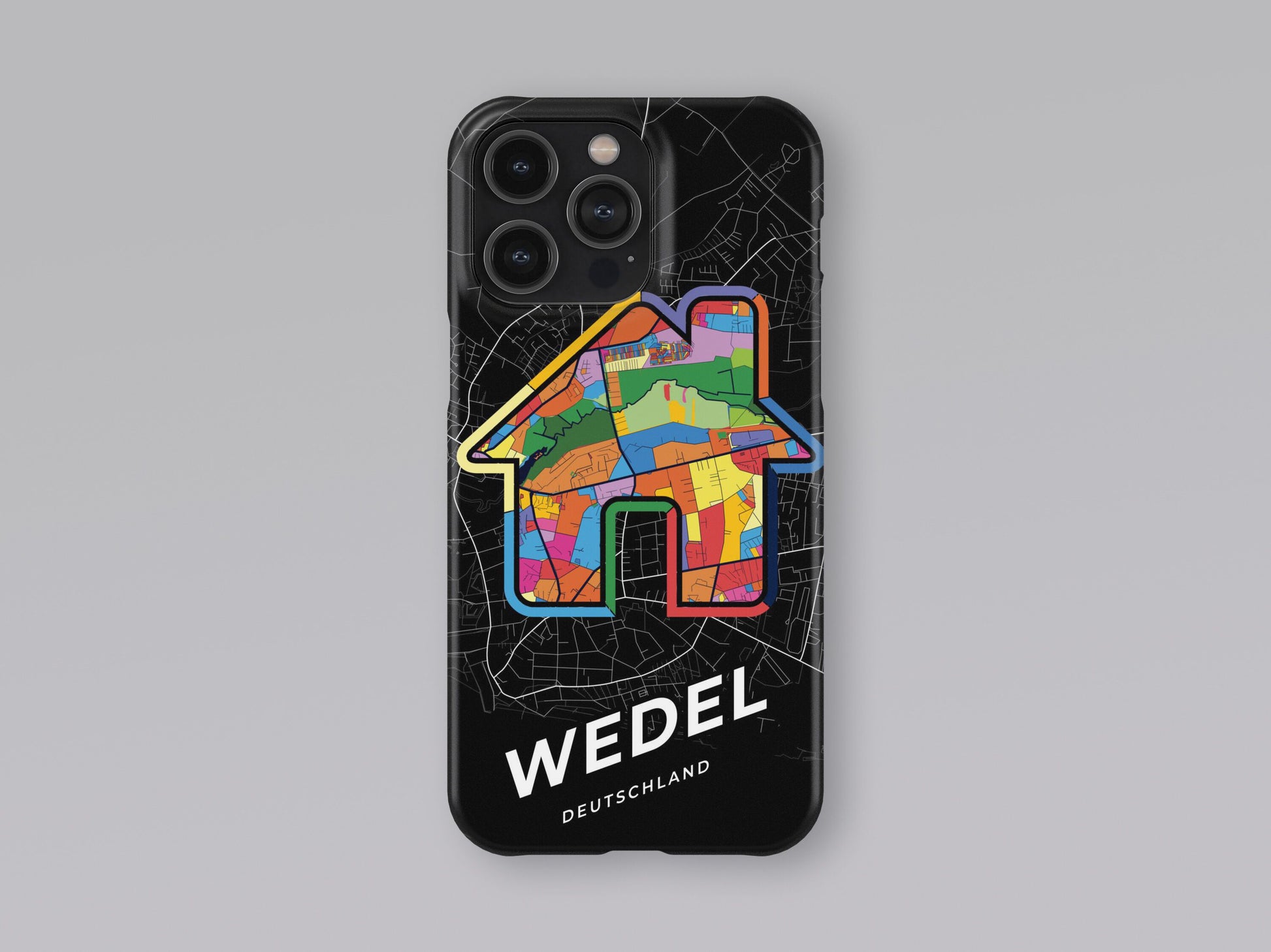Wedel Deutschland slim phone case with colorful icon 3