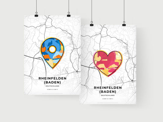Rheinfelden (Baden) Germany art print for couples