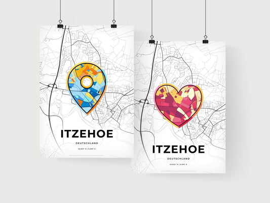 Itzehoe Germany art print for couples