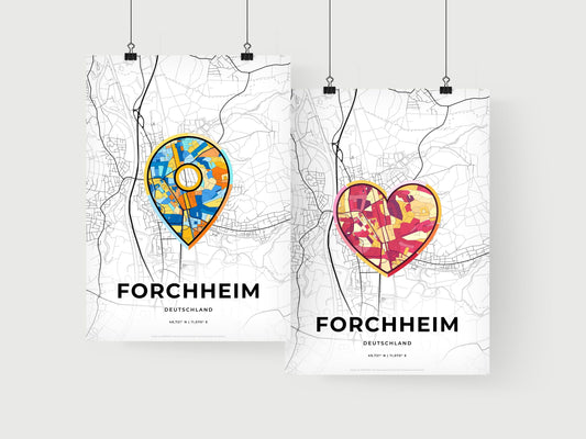 Forchheim Germany art print for couples