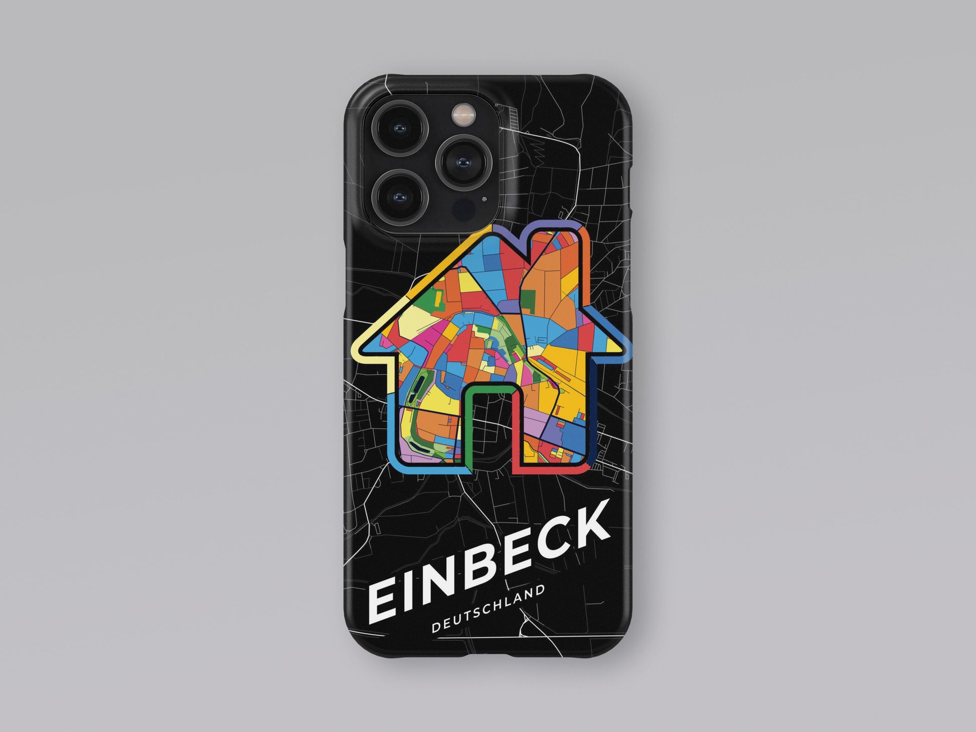 Einbeck Deutschland slim phone case with colorful icon. Birthday, wedding or housewarming gift. Couple match cases. 3