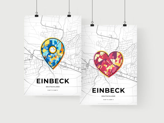 Einbeck Germany art print for couples