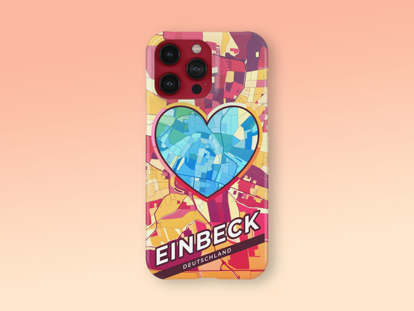 Einbeck Deutschland slim phone case with colorful icon. Birthday, wedding or housewarming gift. Couple match cases. 2