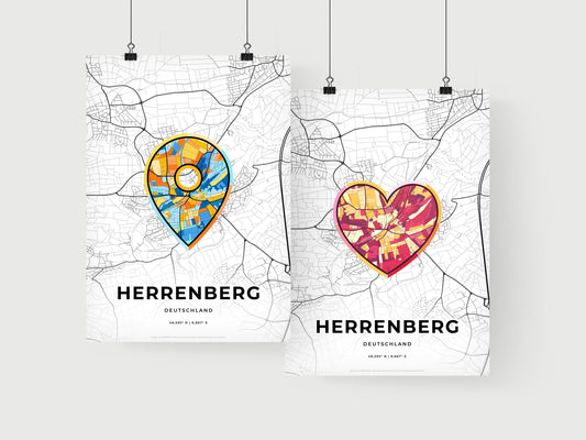 Herrenberg Germany art print for couples