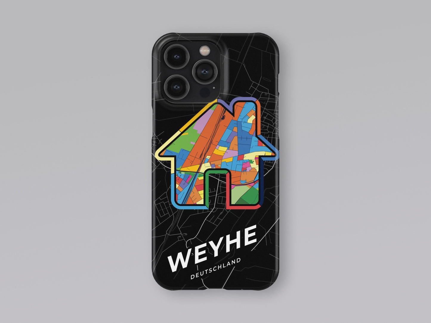 Weyhe Deutschland slim phone case with colorful icon 3