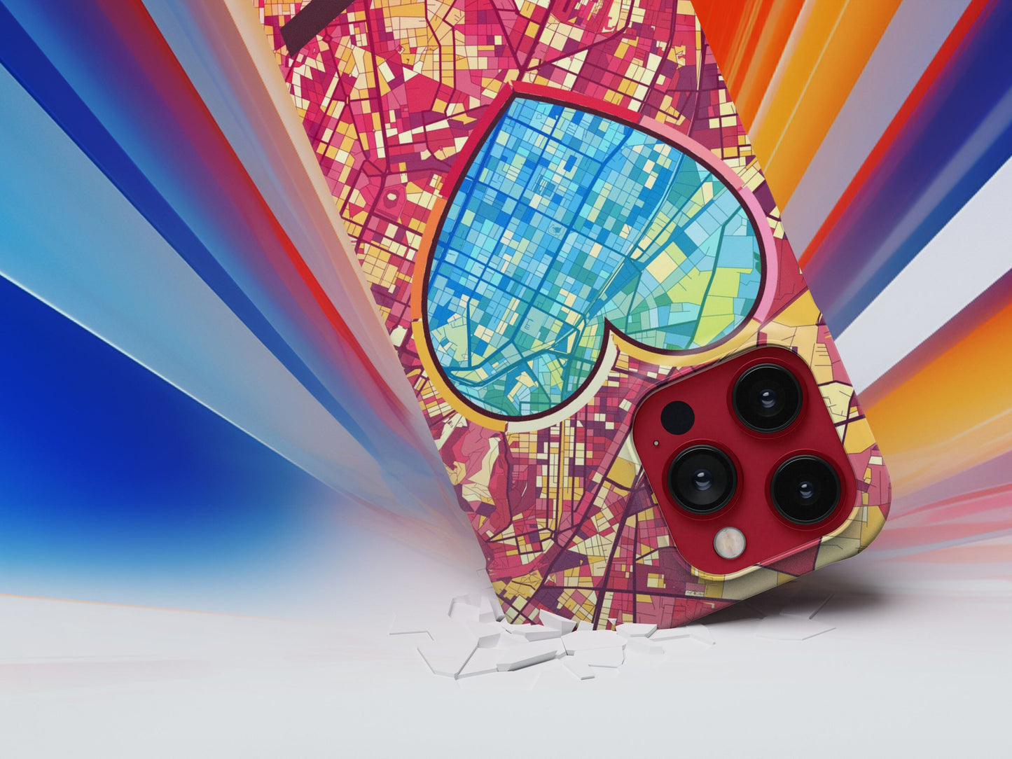 Καλλιθεα Ελλαδα slim phone case with colorful icon