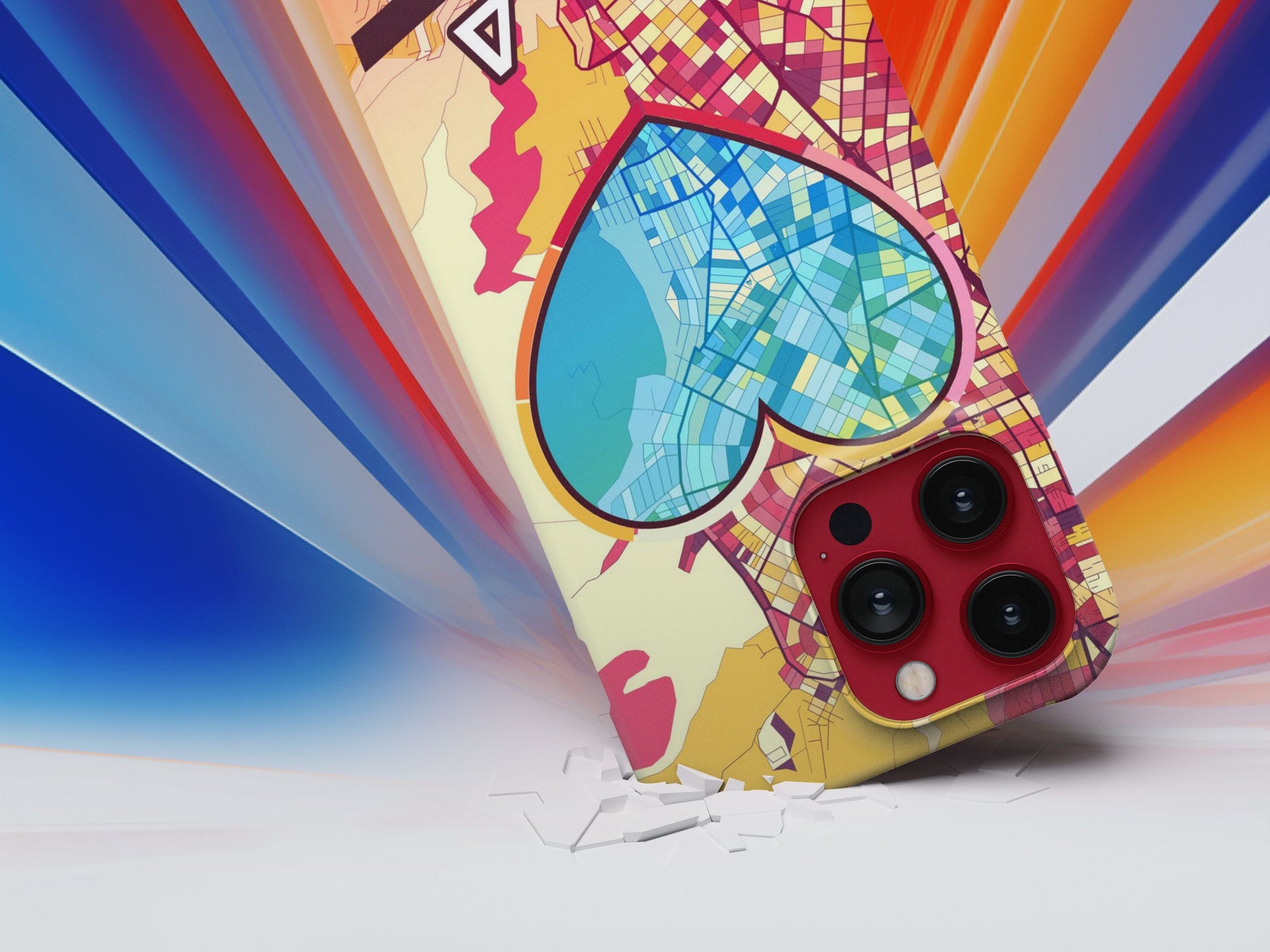 Γλυφαδα Ελλαδα slim phone case with colorful icon